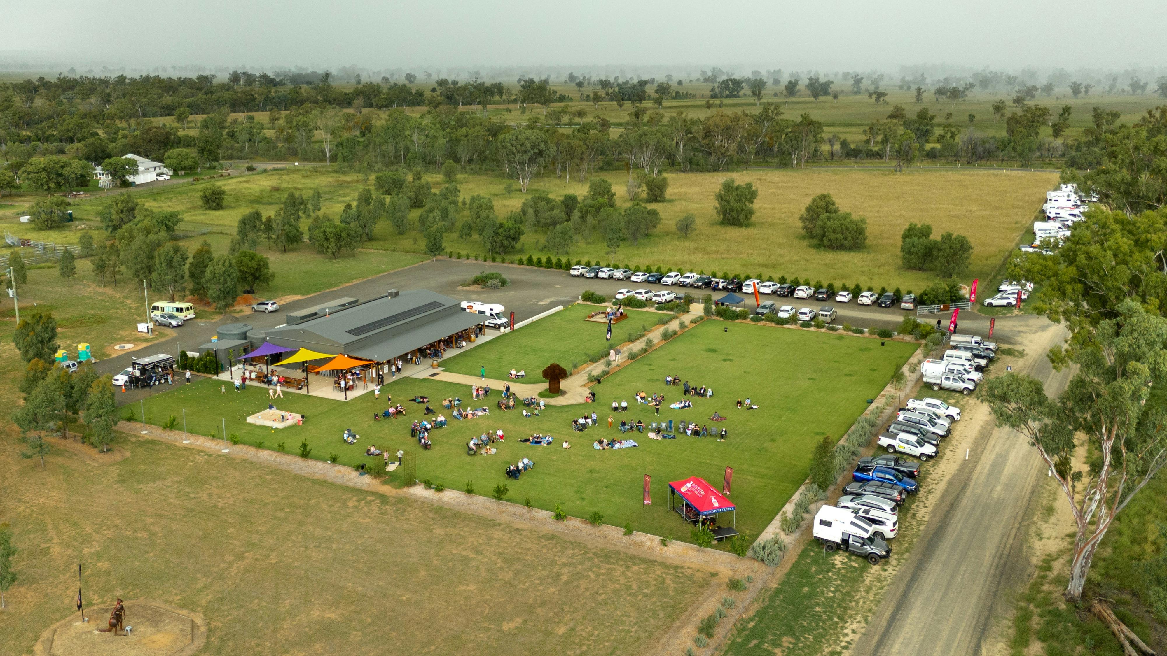 Aerial View of the Distillery