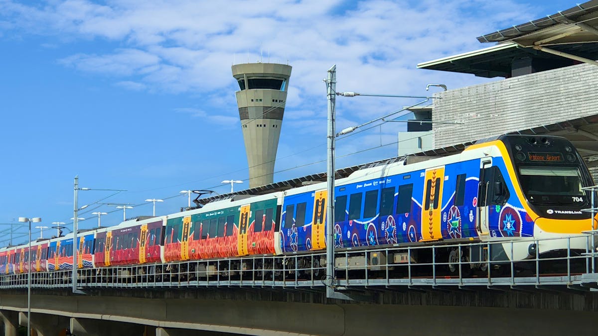 Airtrain at Domestic Train Station