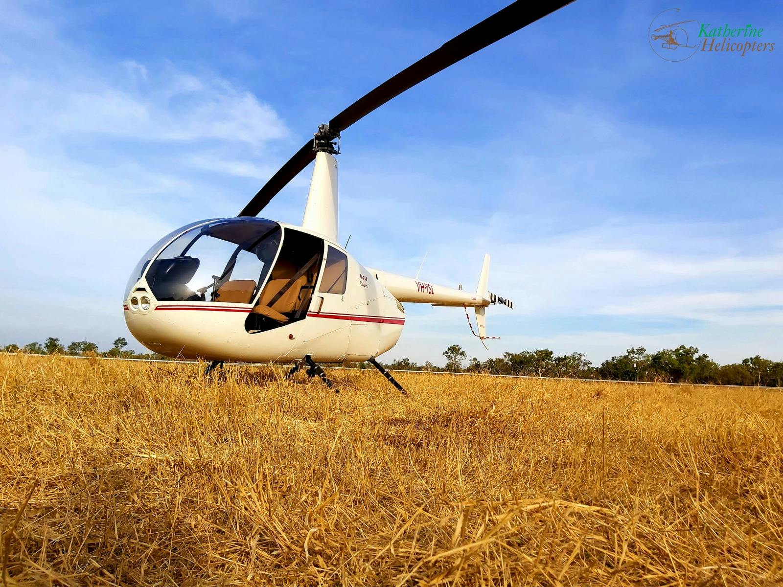R44 Helicopter at the Katherine Show and Rodeo 2021