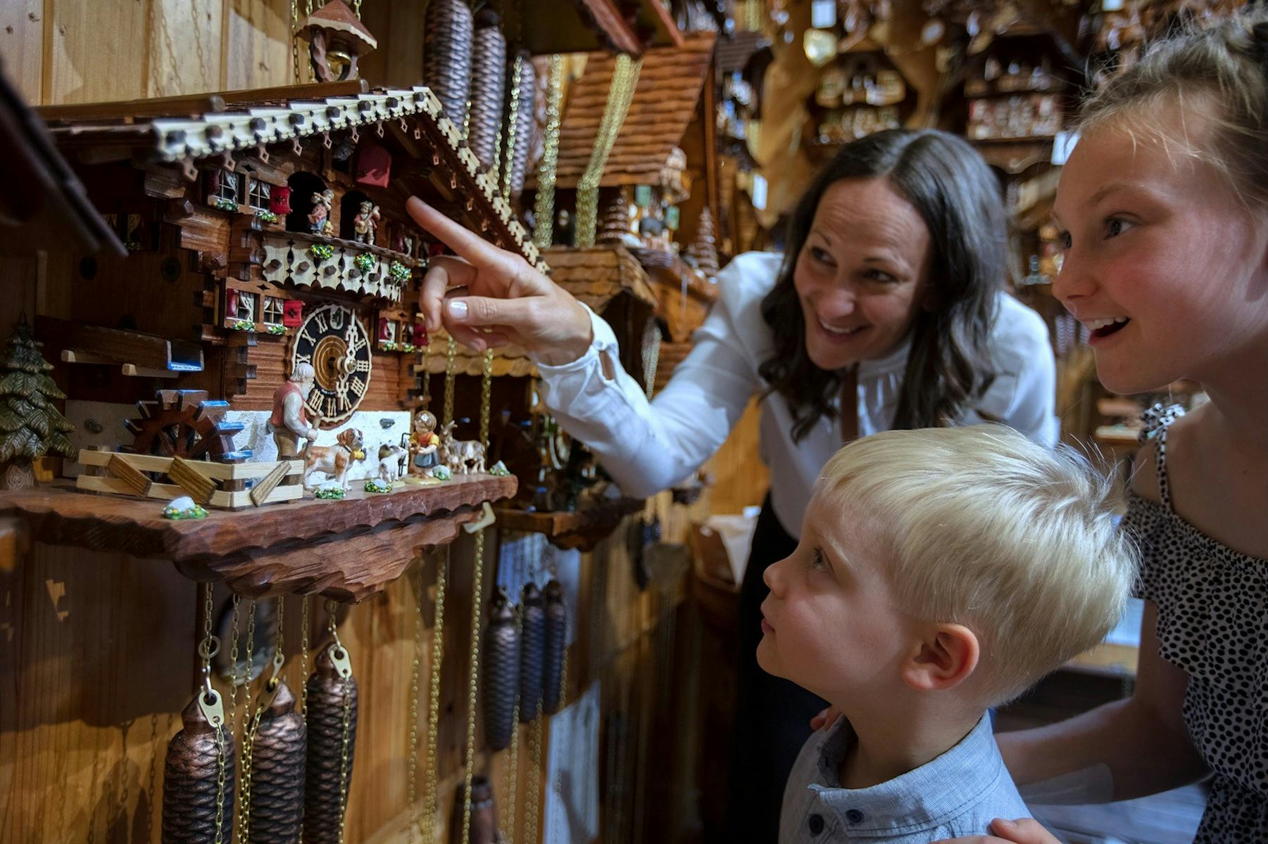 Experience the famous cuckoo clock all the way from Germany right here in Montville