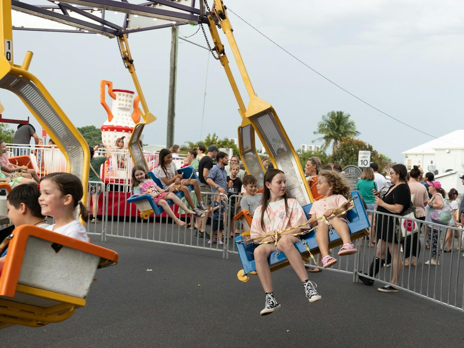 Kids on rides