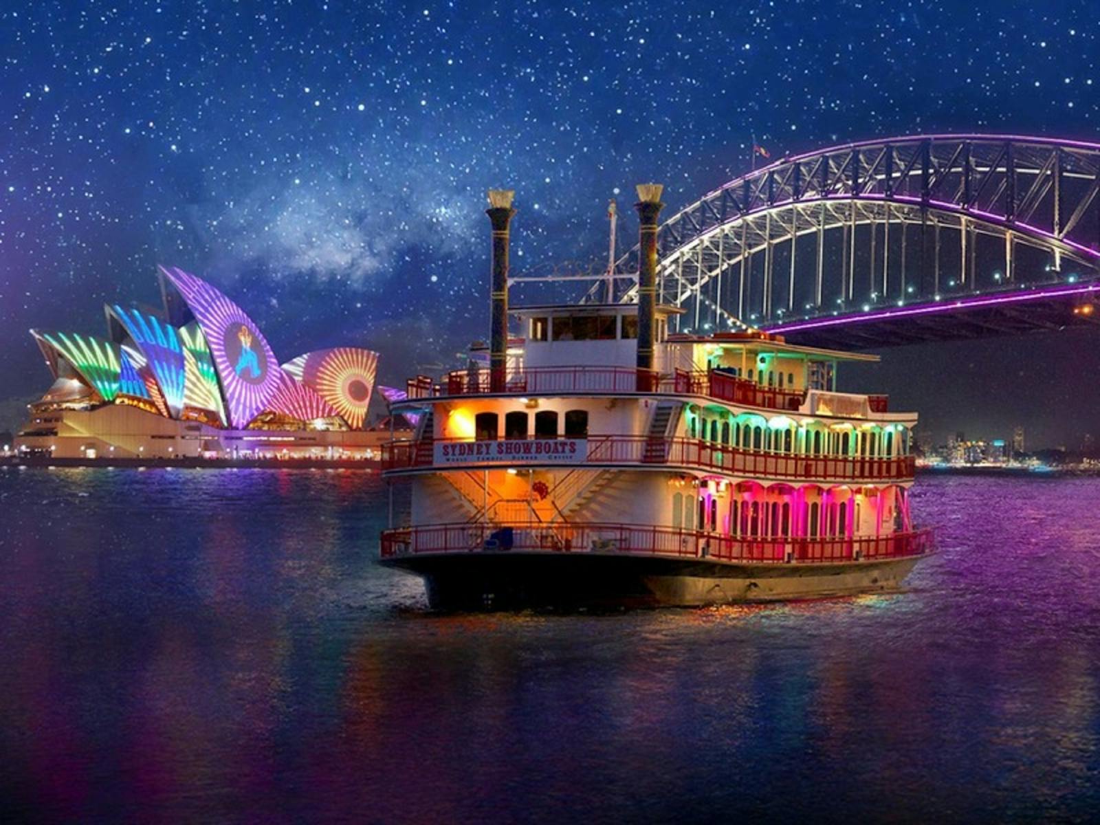 Image for Vivid Sydney Dinner Cruise on Sydney Showboats