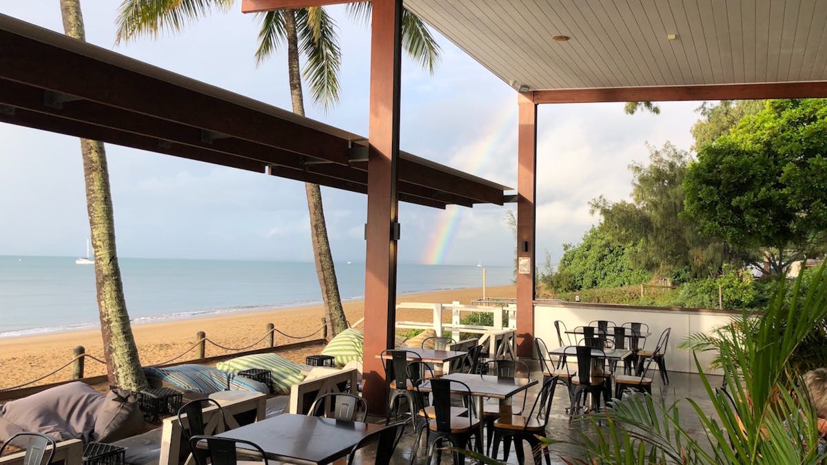 Rainbow at Enzo's - outdoor dining area