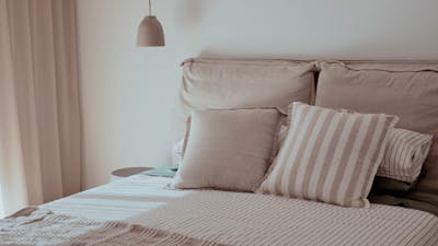 Bedroom showing luxury bed.