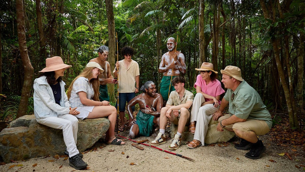 Guides share some bush tucker for guests to learn about