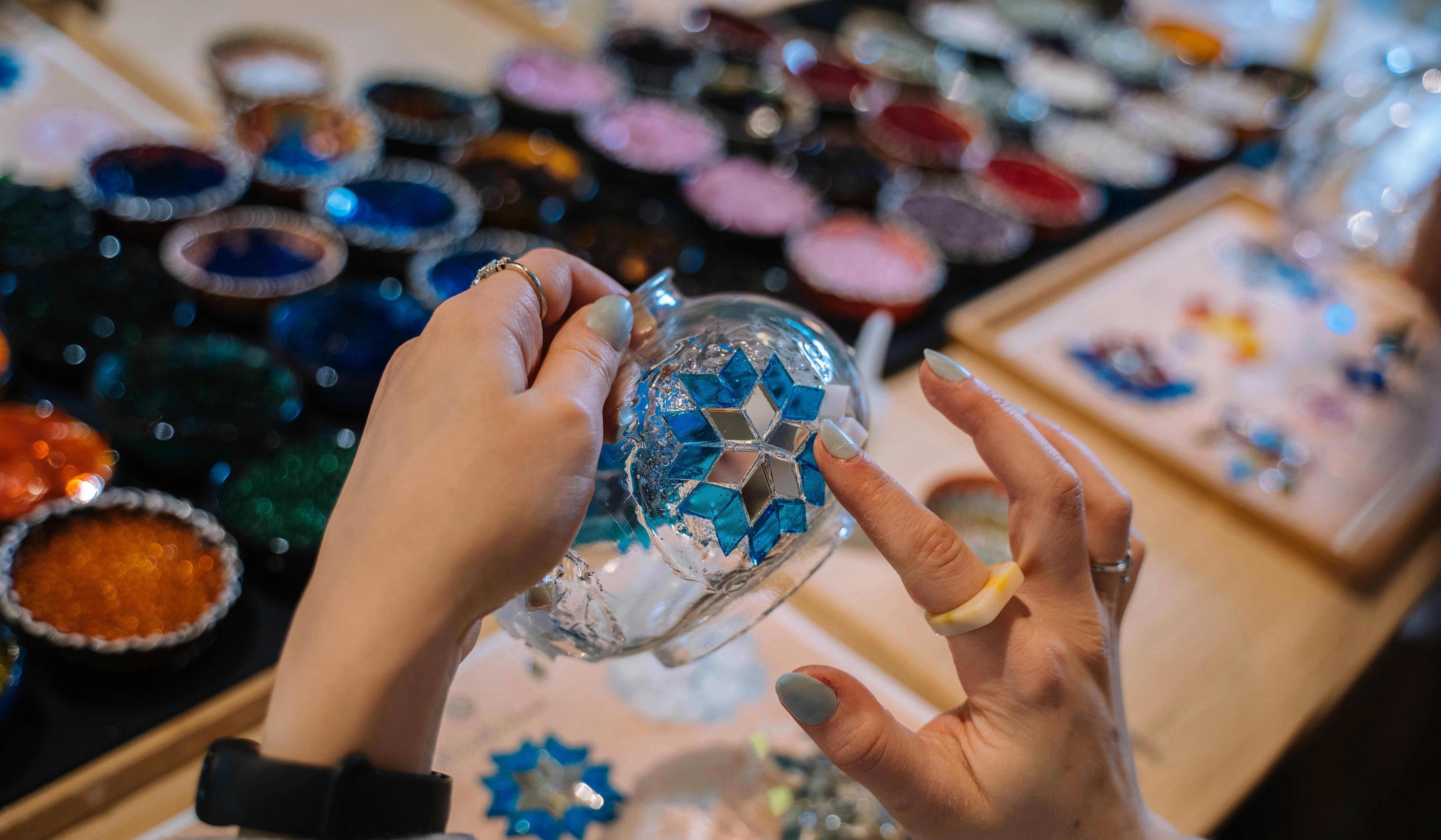 Mosaic Art Classes in Townsville : Turkish Lamp Workshop