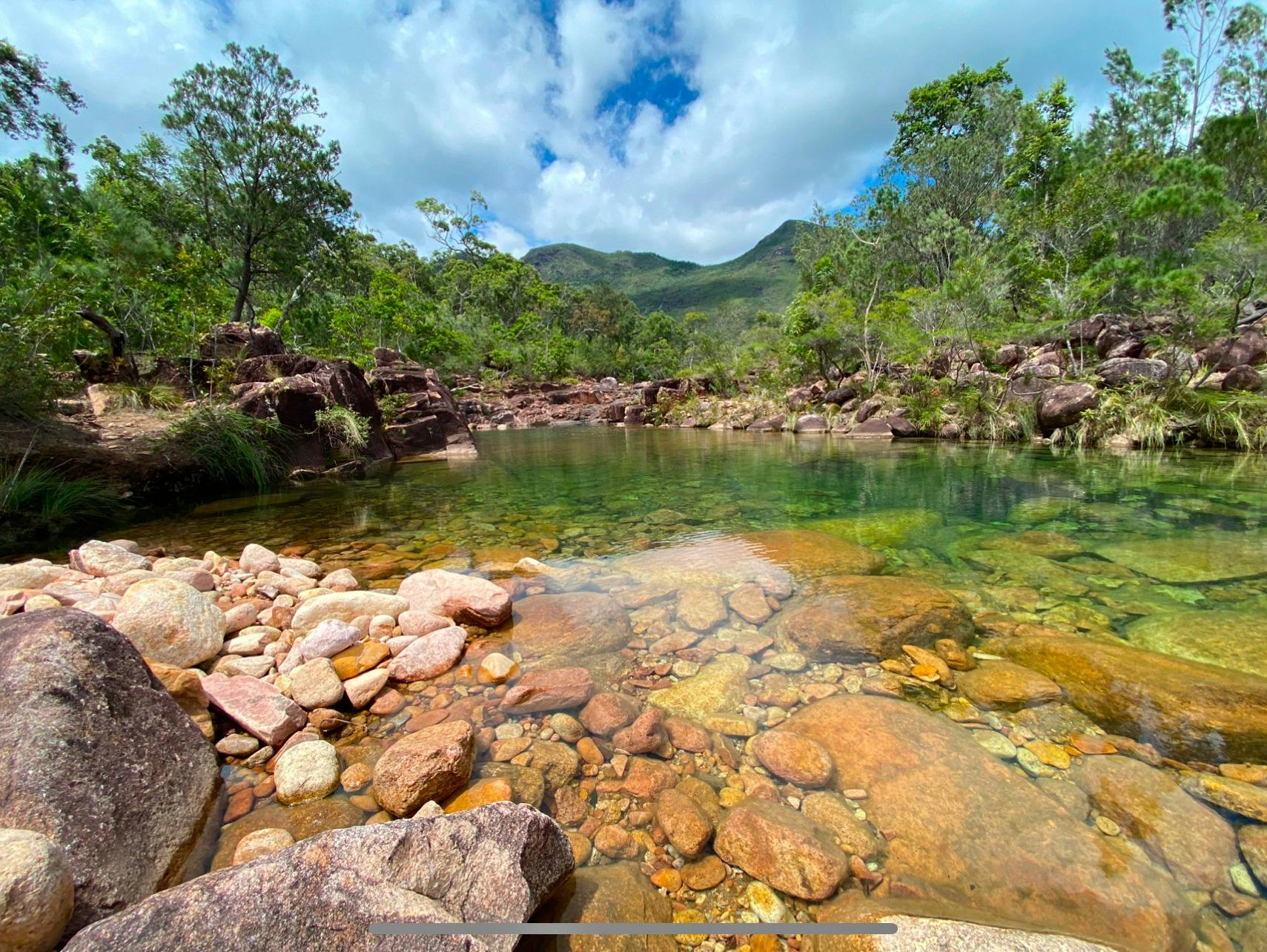 The steep 20 min hike above the falls  has some seldom seen pools well worth the effort