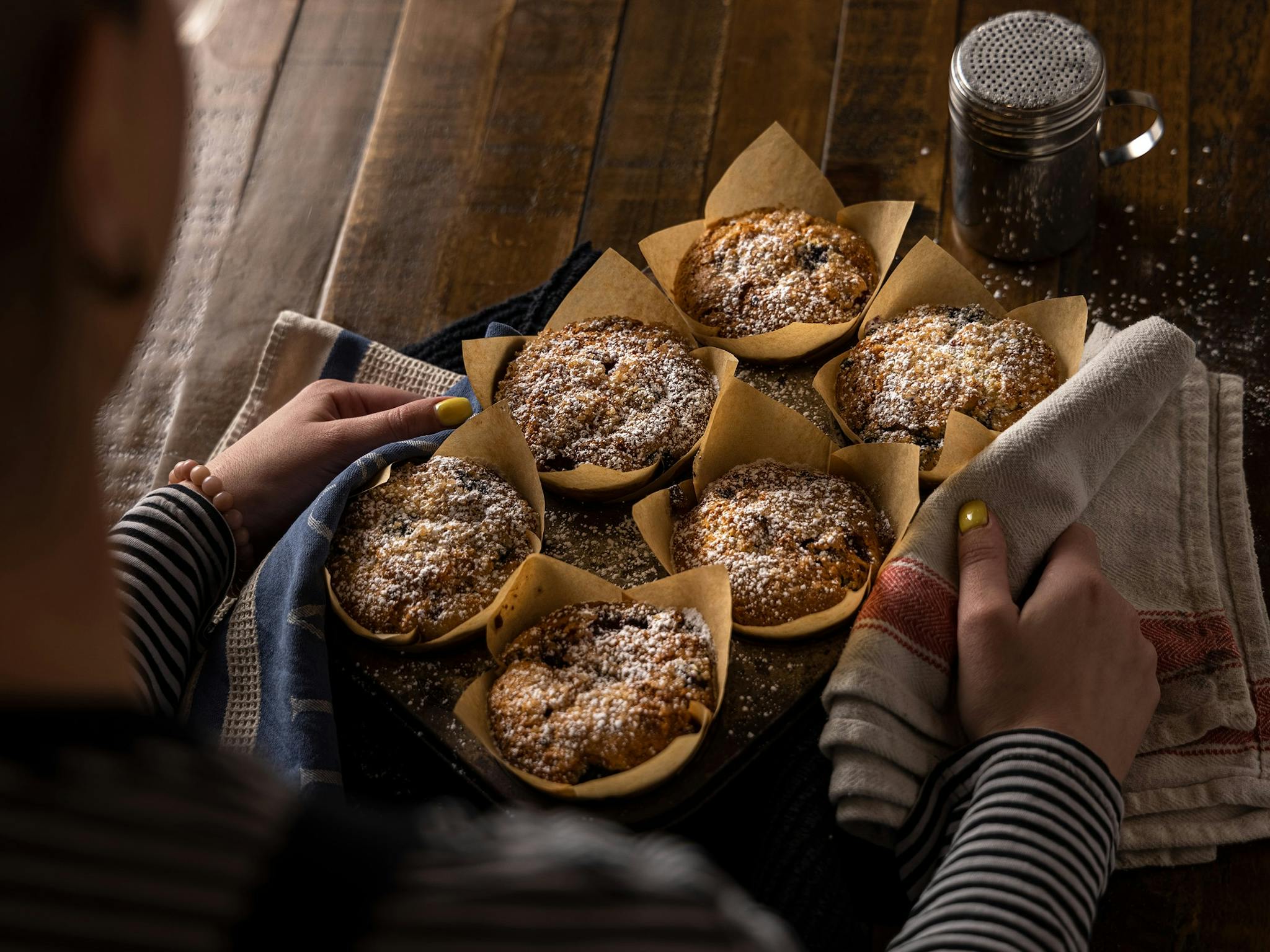 Muffins are made daily in house - very popular.