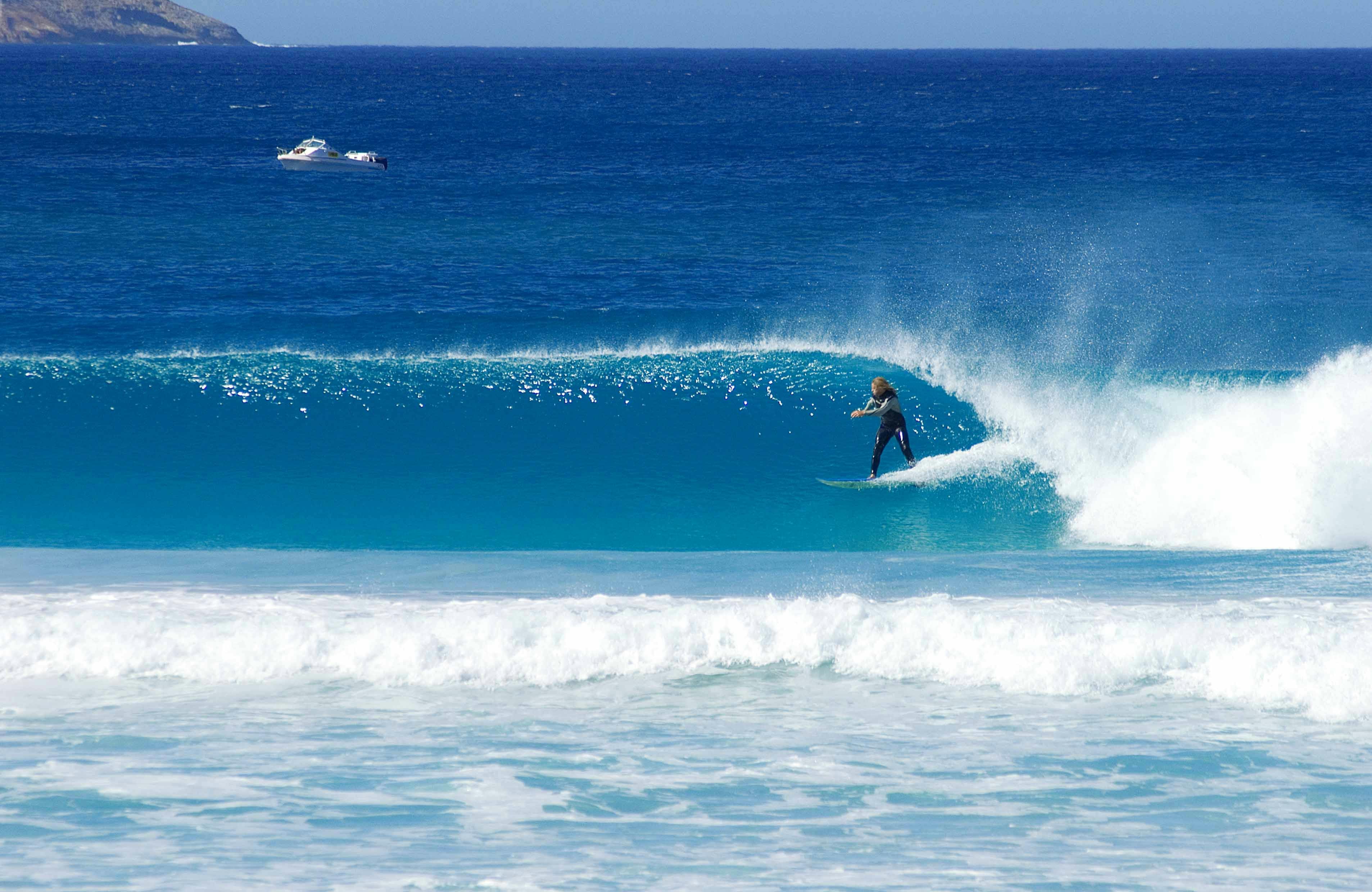 surfer at west beach