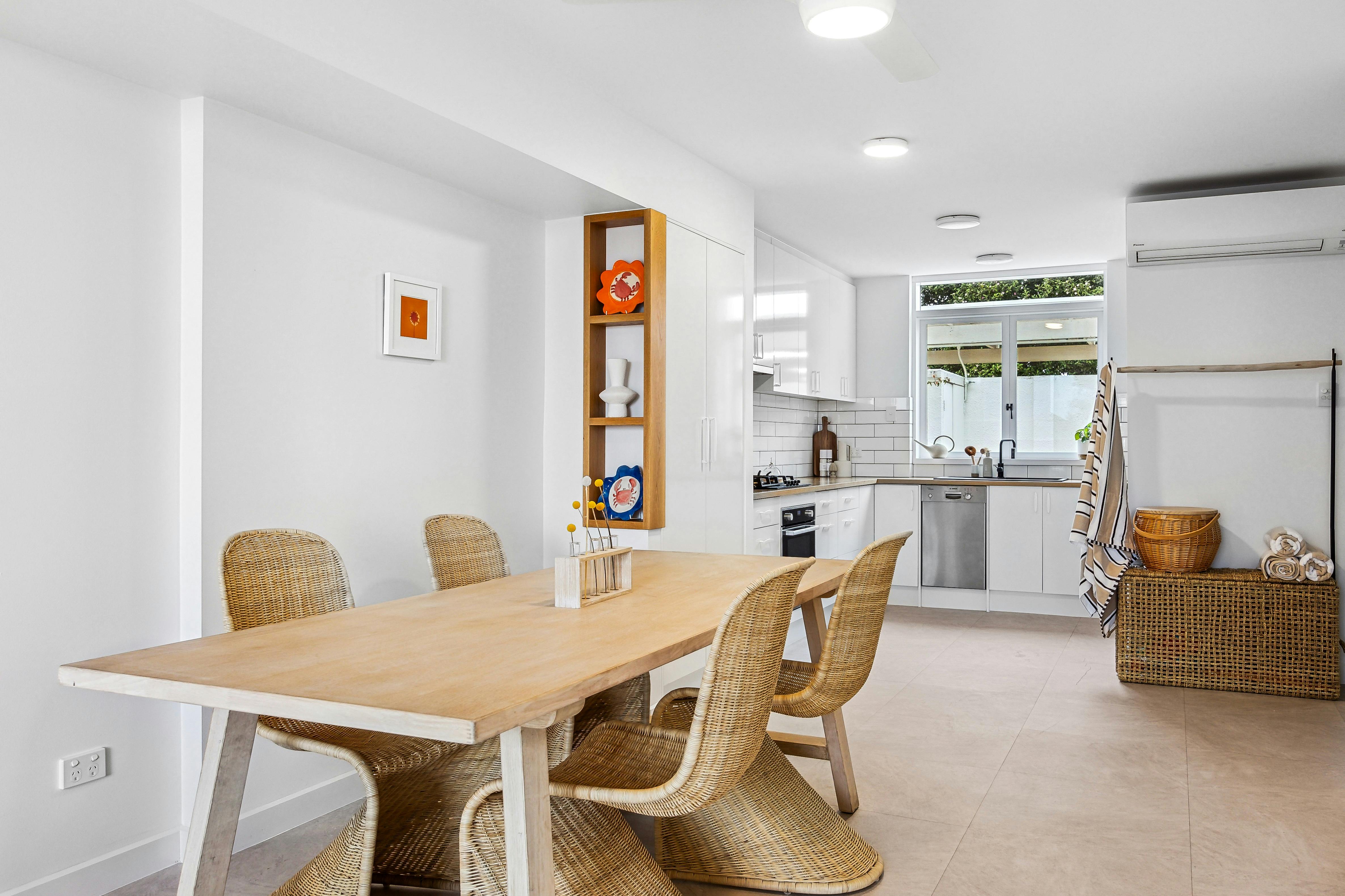 Modern dining and kitchen