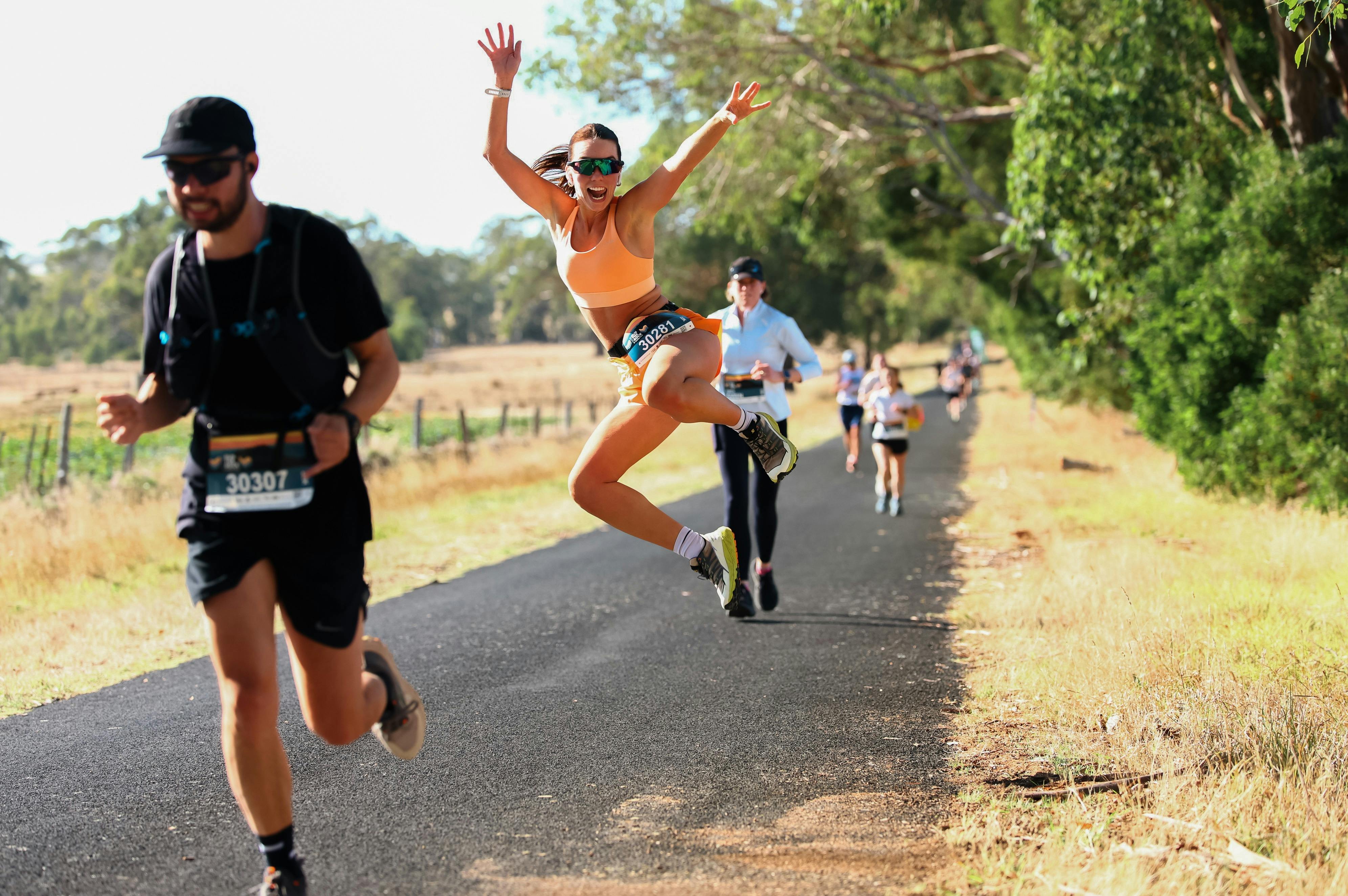 Participants running