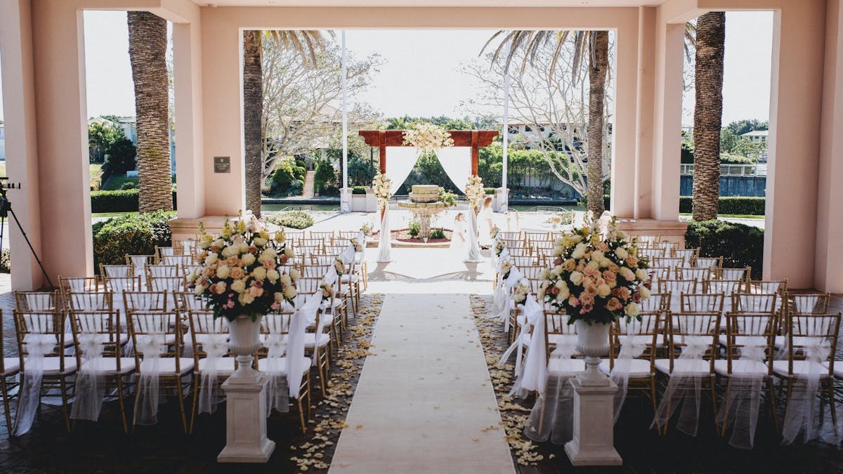 Alternative wedding for the wet weather back up option.