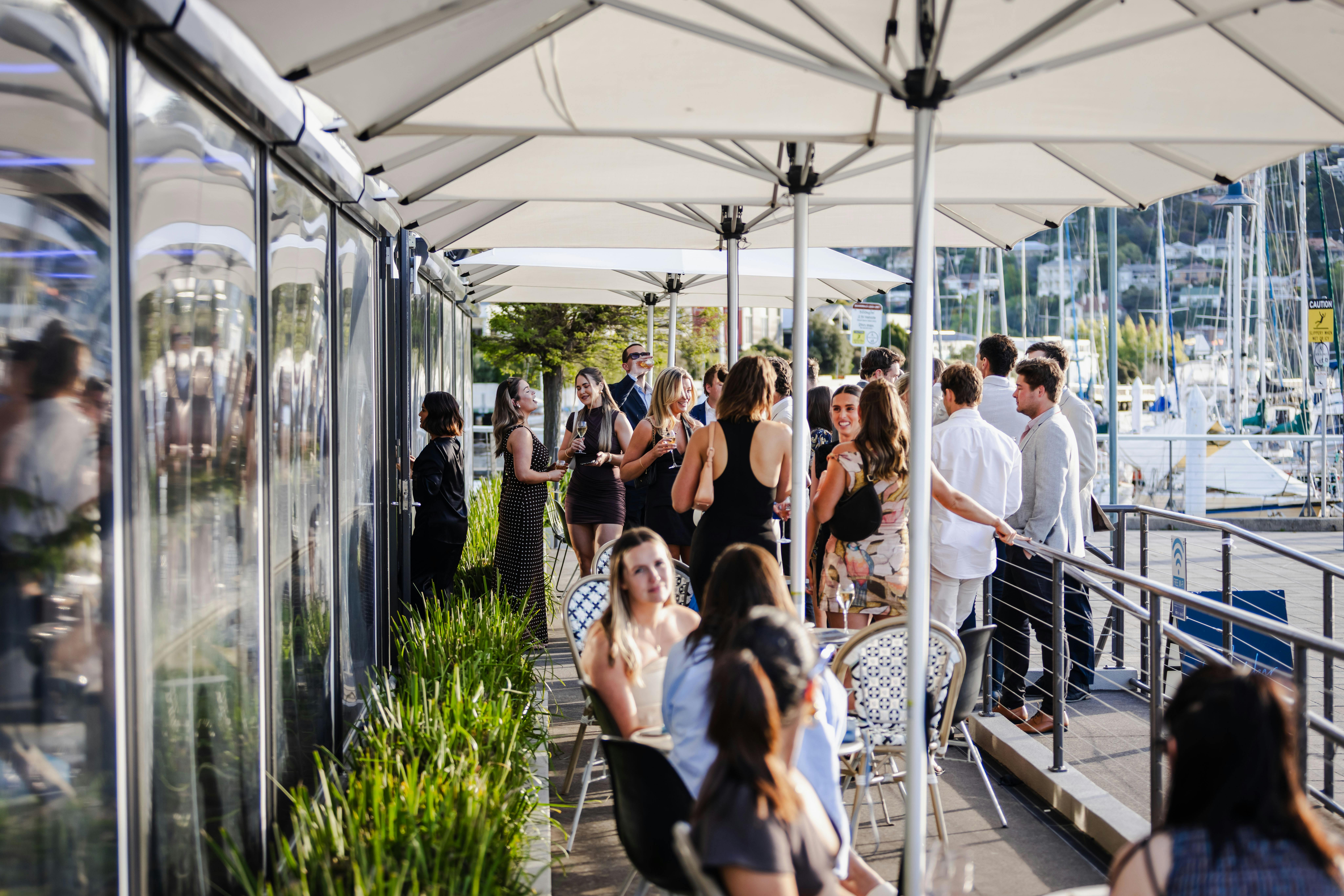 Tamar River views at Mudbar Restaurant and wine bar