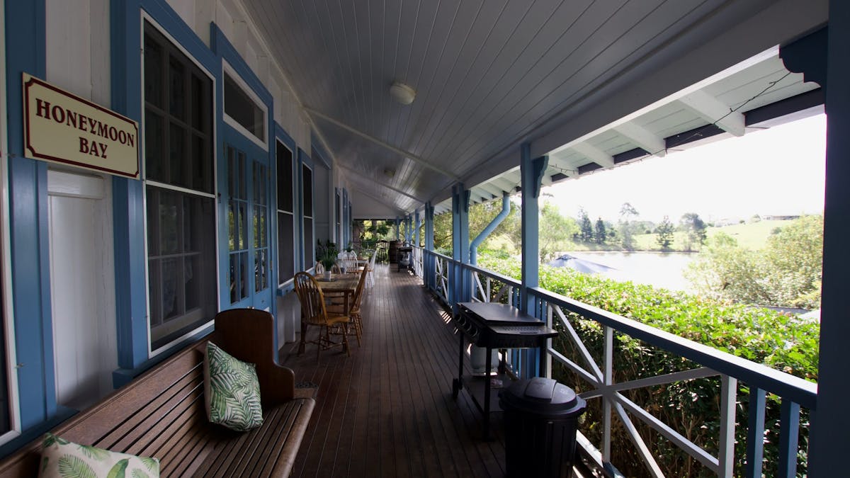 Cottage Deck above the Pool area