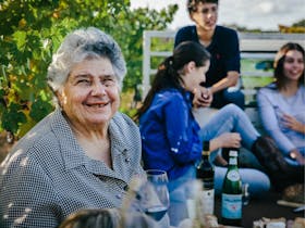 Francesca Zema among the vines at Zema Estate in Coonawarra
