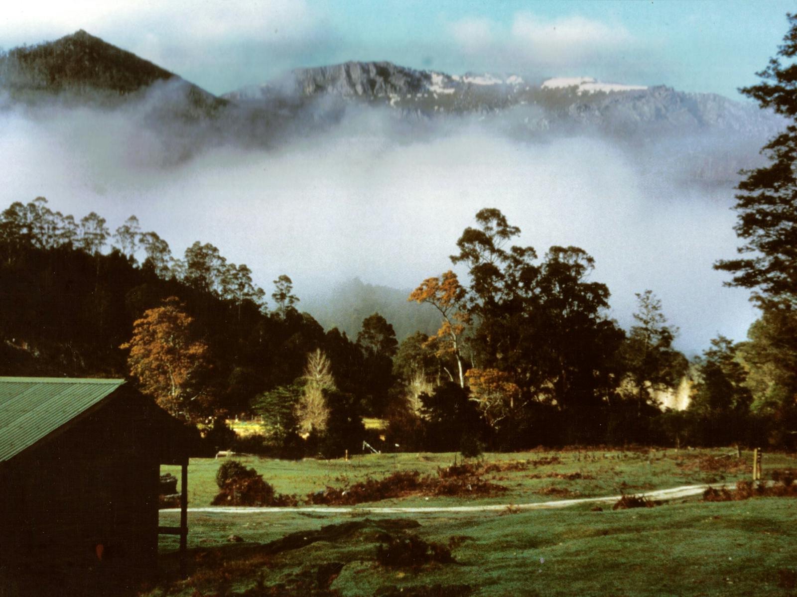 Mountain view from cabins