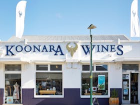 Front of Koonara Wines cellar door in Penola