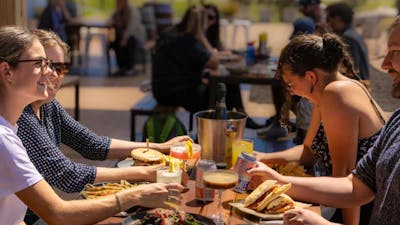 Group of people eating food