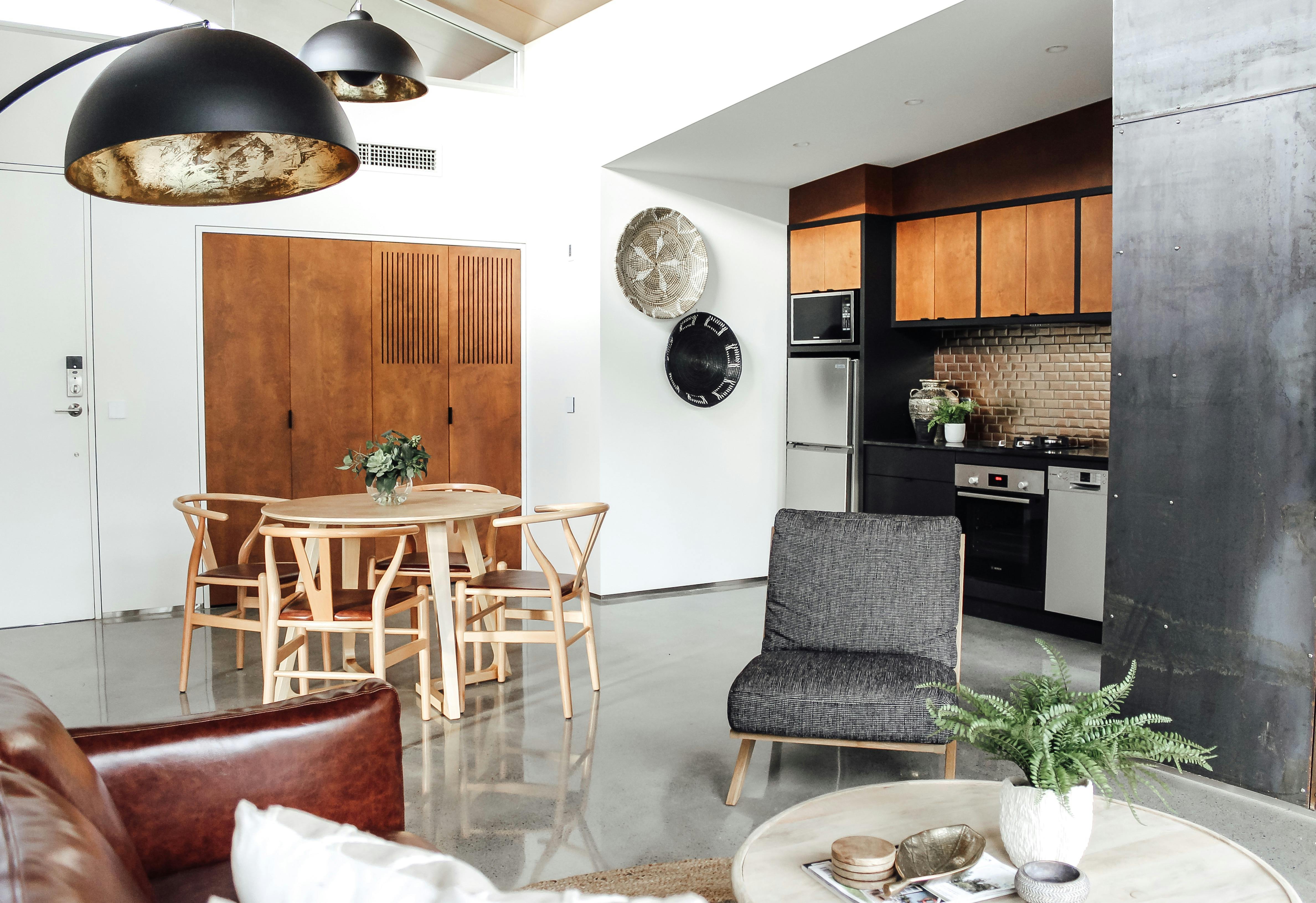 Kitchen and dining area