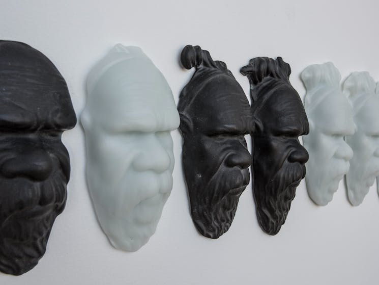Megan Bottari, Post-Modern Tokenism III 2007-2013 (detail) lost wax cast crystal.