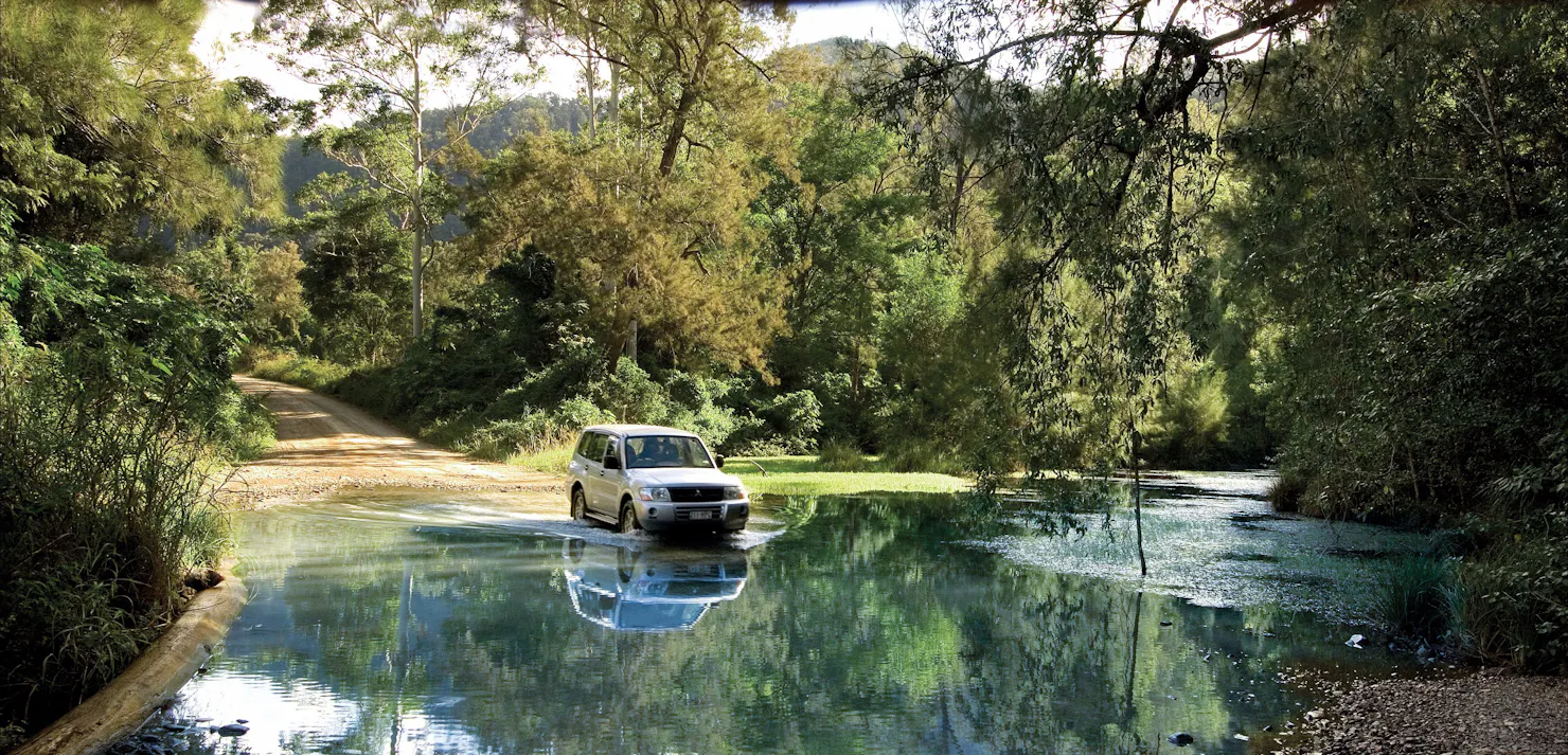 Water crossing Booloumba Creek, Conondale National Park