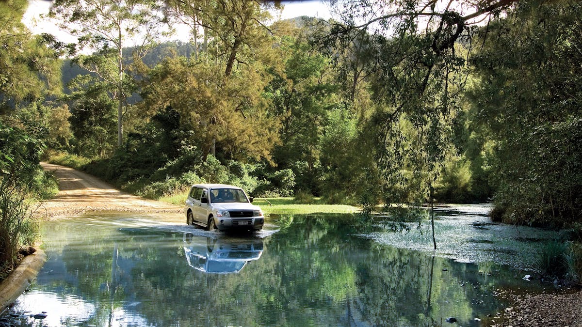 Water crossing Booloumba Creek, Conondale National Park