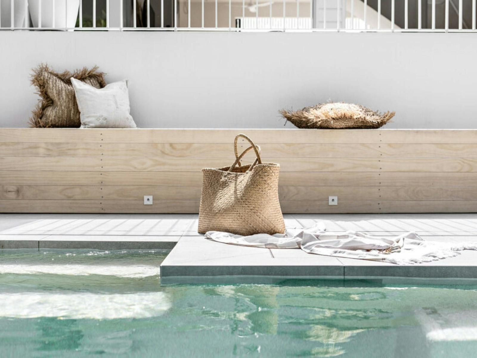 Swimming pool (2.3m deep throughout with shallow ledge at one end). Pool can be heated upon request