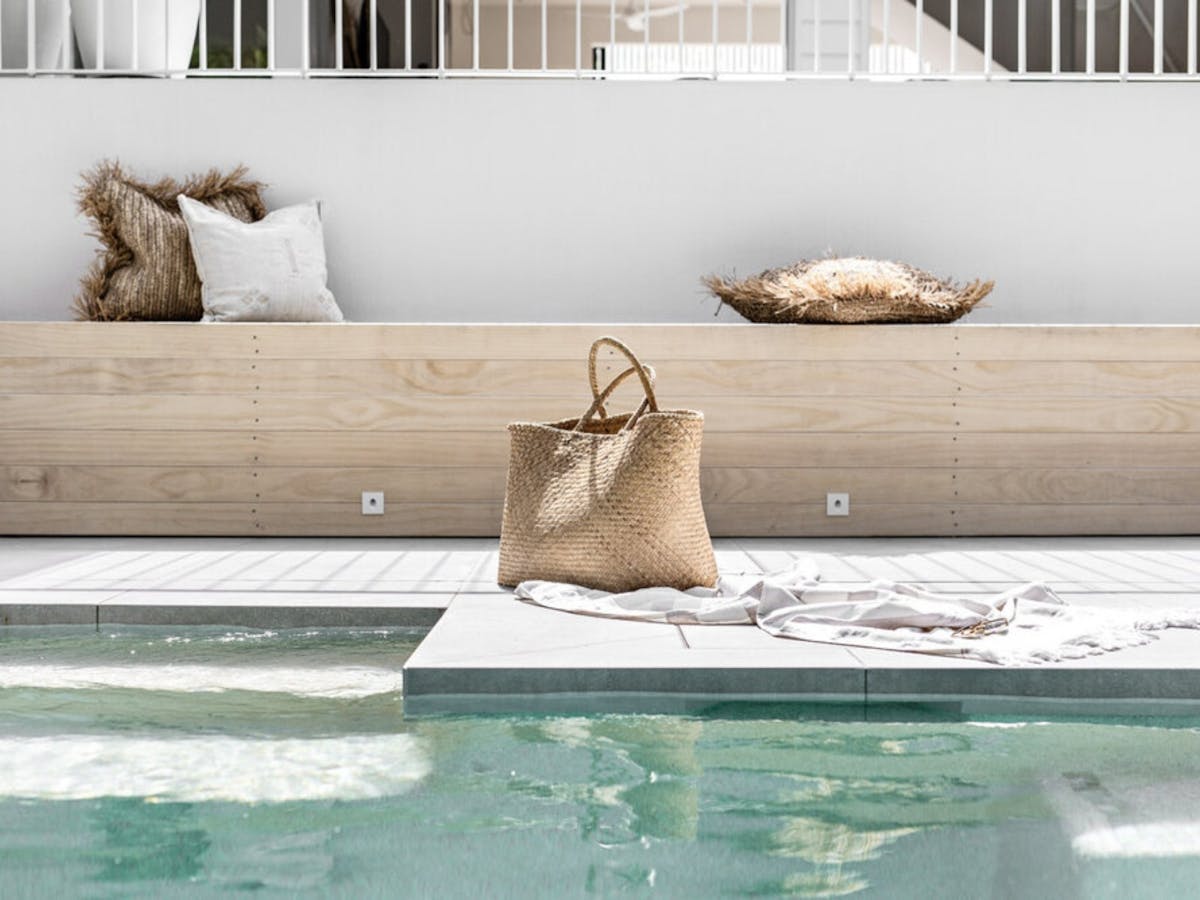 Swimming pool (2.3m deep throughout with shallow ledge at one end). Pool can be heated upon request