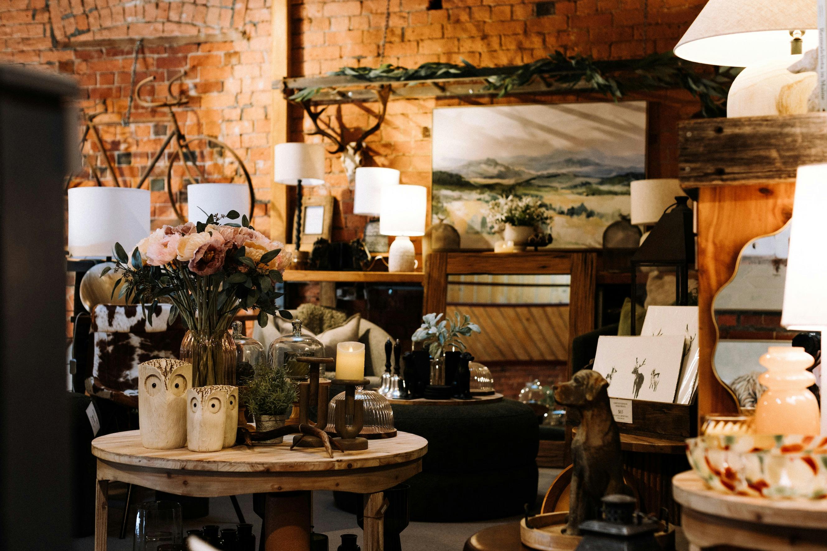 Bowerbird Bright's upstairs mezzanine floor reveals even more treasures.