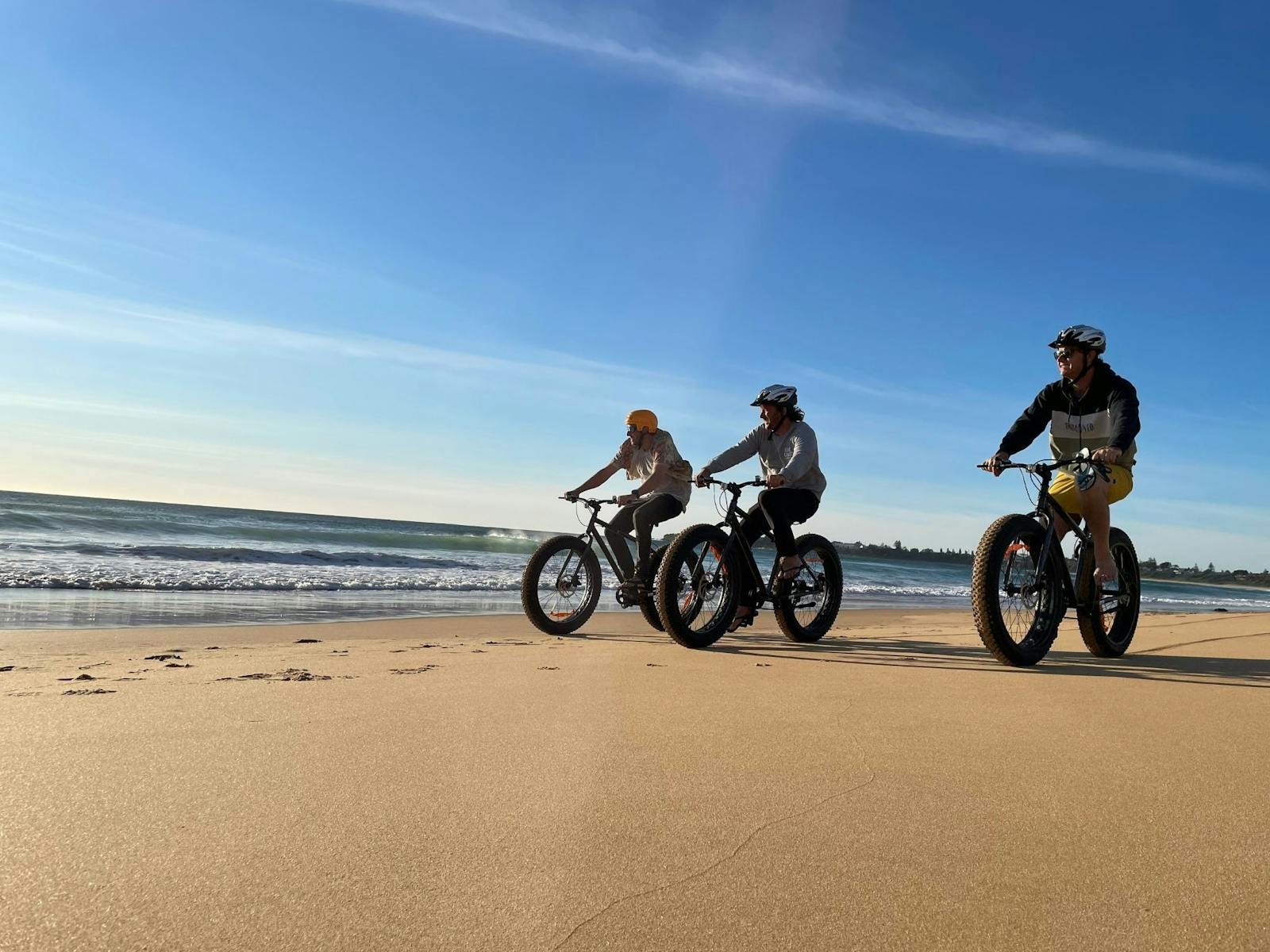 Ride your own way: Fat-tyre beach bikes are perfect for active groups.