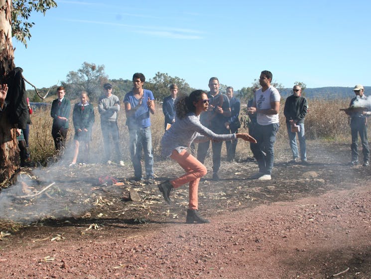 Smoking ceremony at the Myall Creek Memorial Ceremony