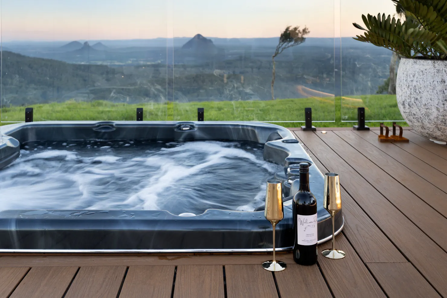 The Magical Dome spa with incredible views