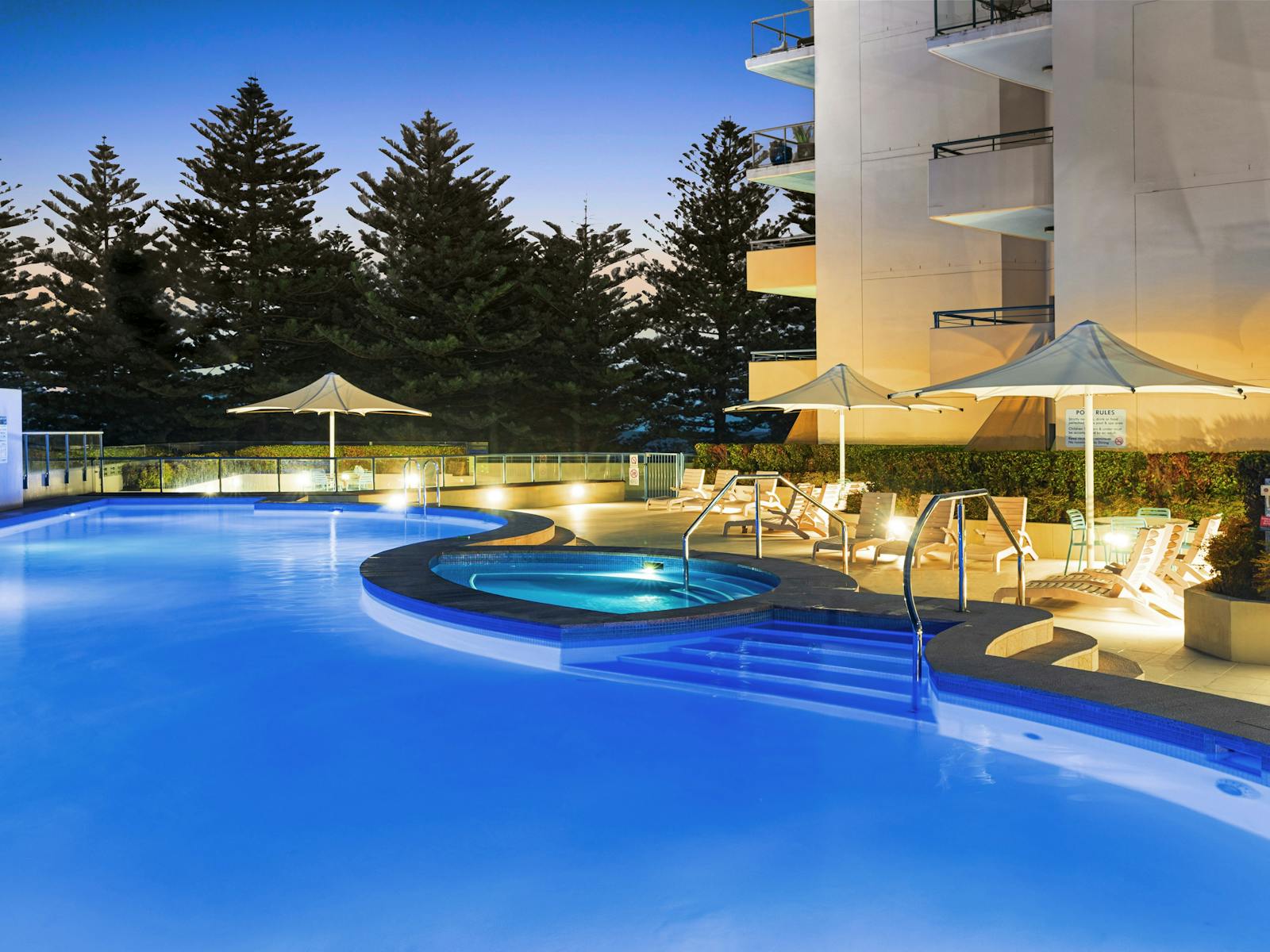 Pool At Night