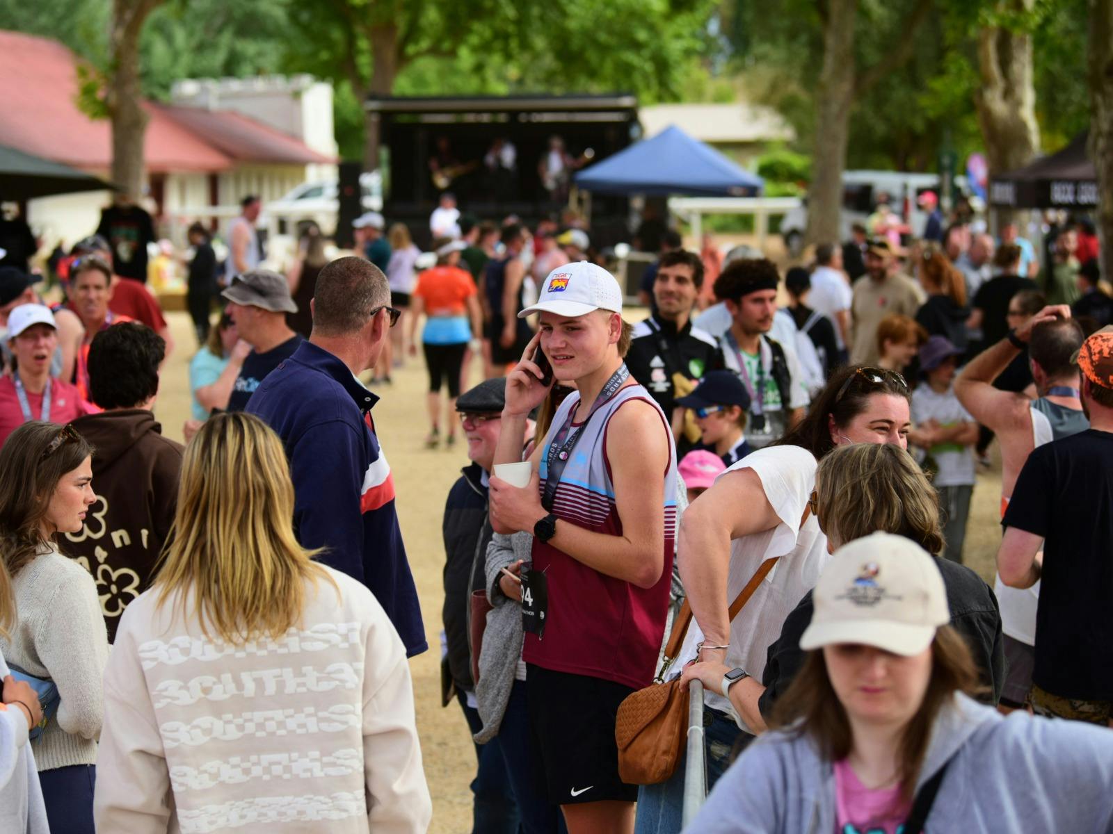 The Finish Line Festival with food trucks, wineries, breweries and live bands.
