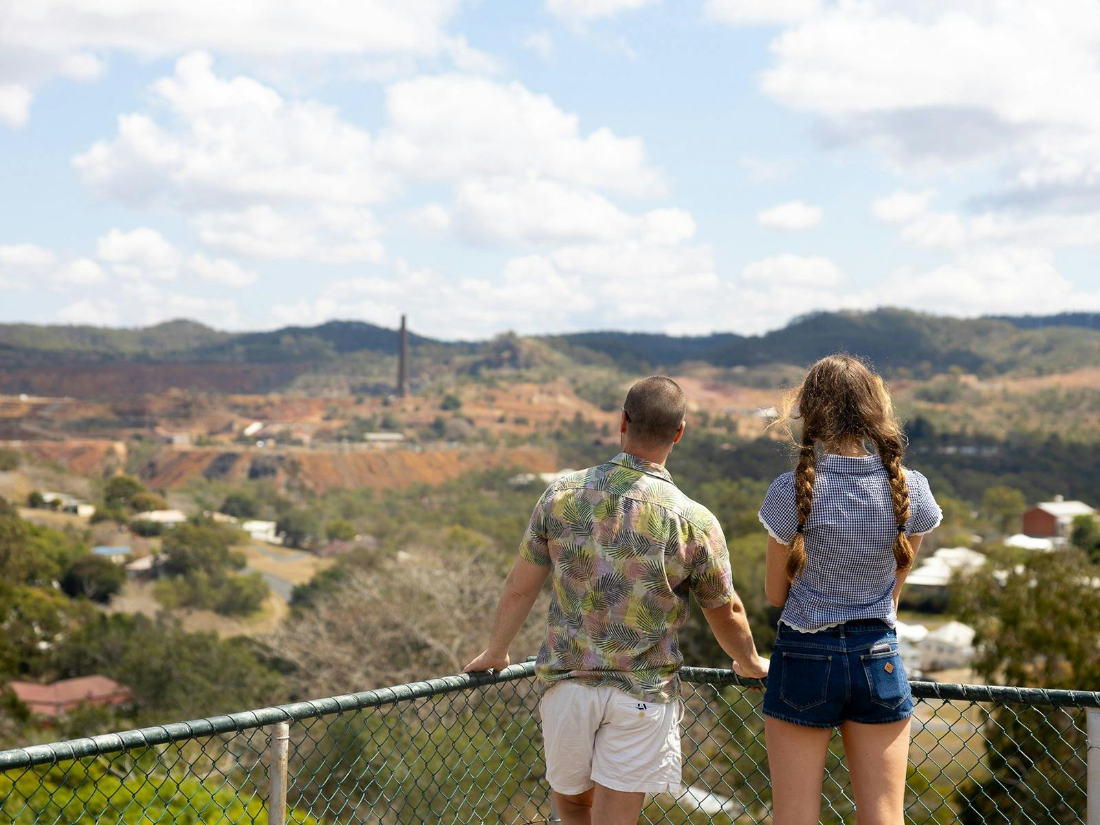 Enjoy amazing views of Mount Morgan from Frank Golding Lookout