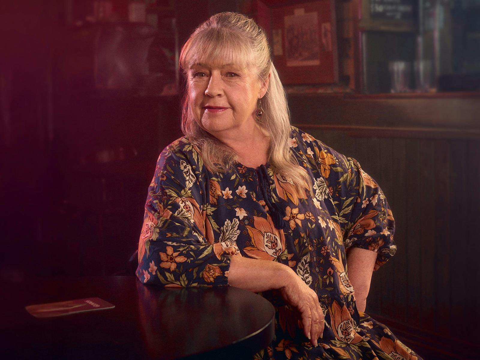 Actor Noni Hazel Hurst poses as Rose Grey, the central character  in the Lark