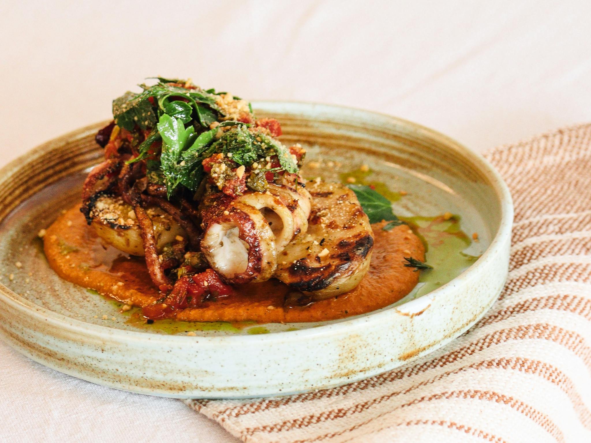Image of a dish featuring squid