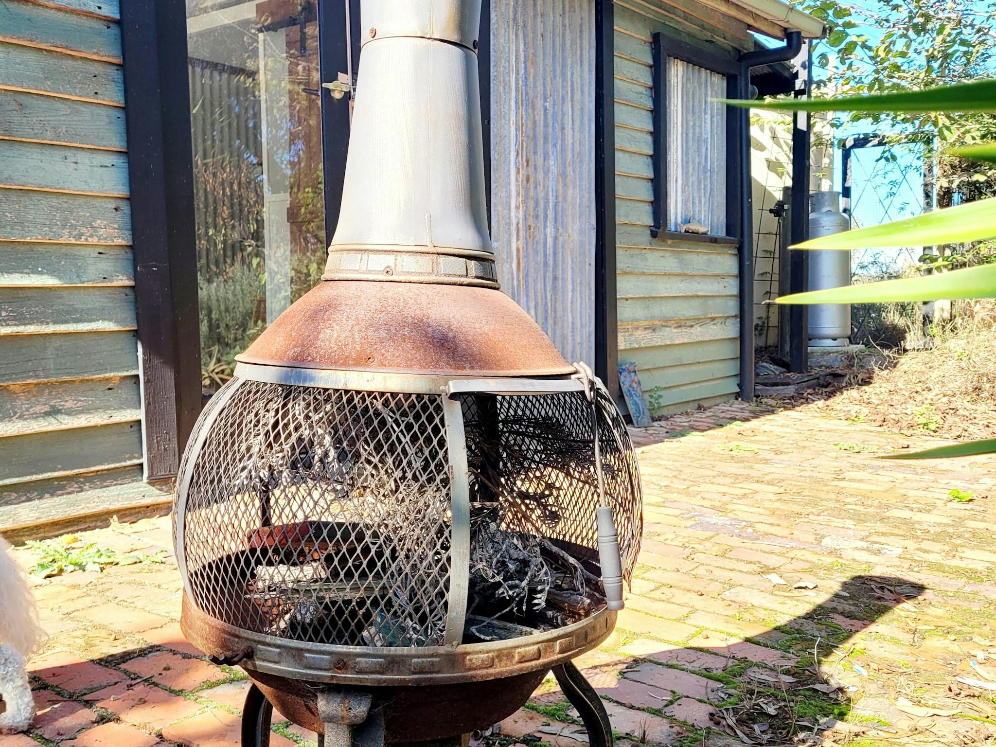 enjoy your own fireplace in the private courtyard