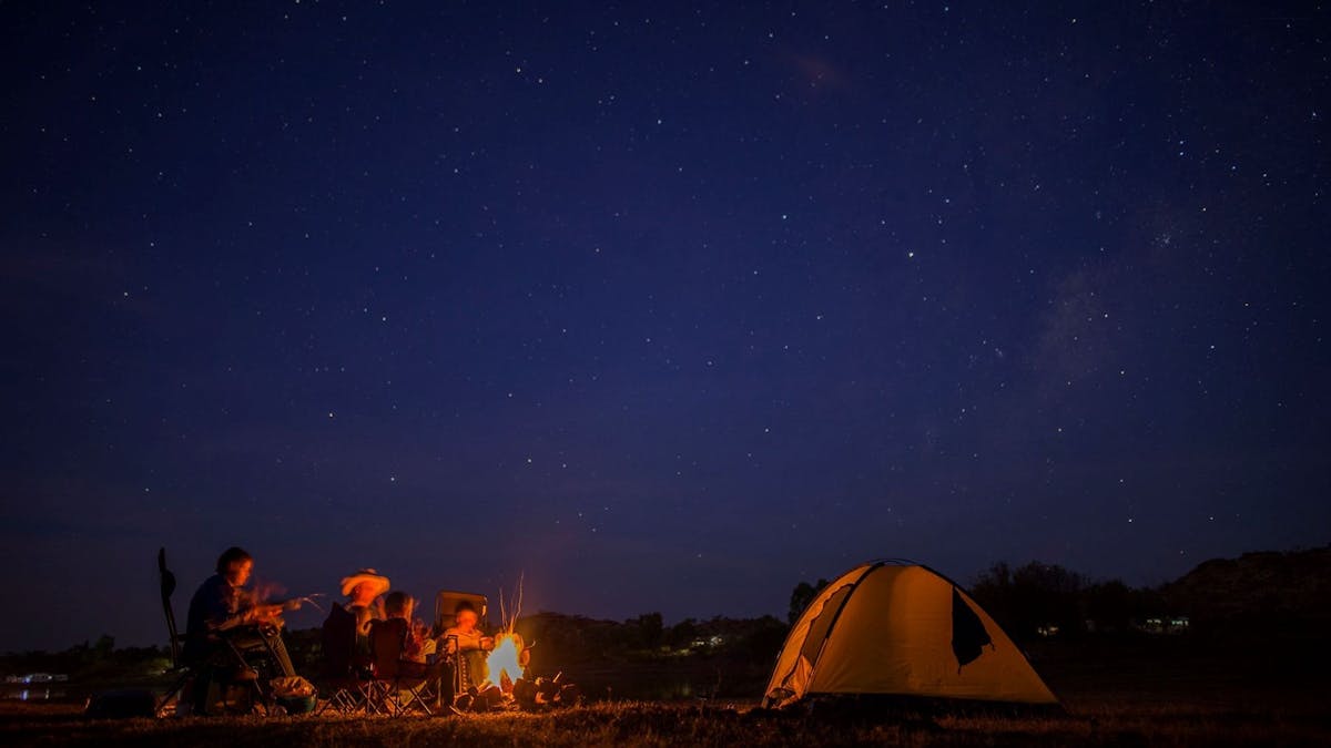 Family & fire camping