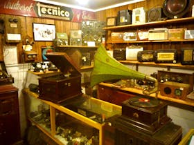 Collection of antique radios