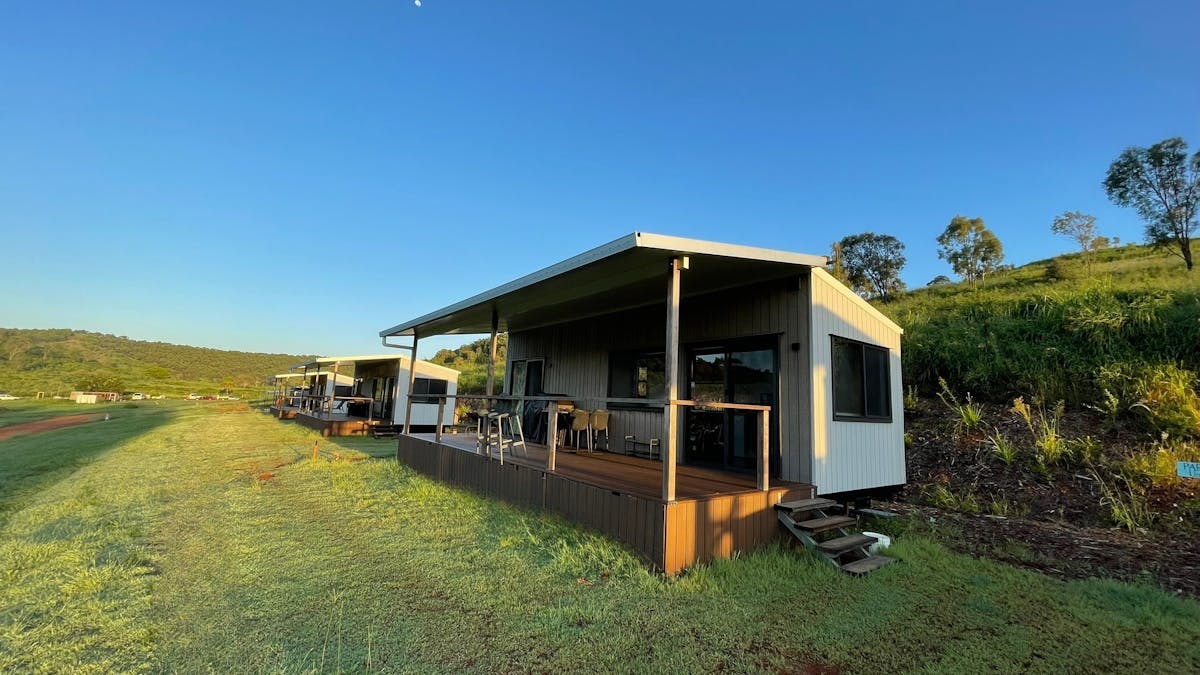 Morning view of our Tiny Homes