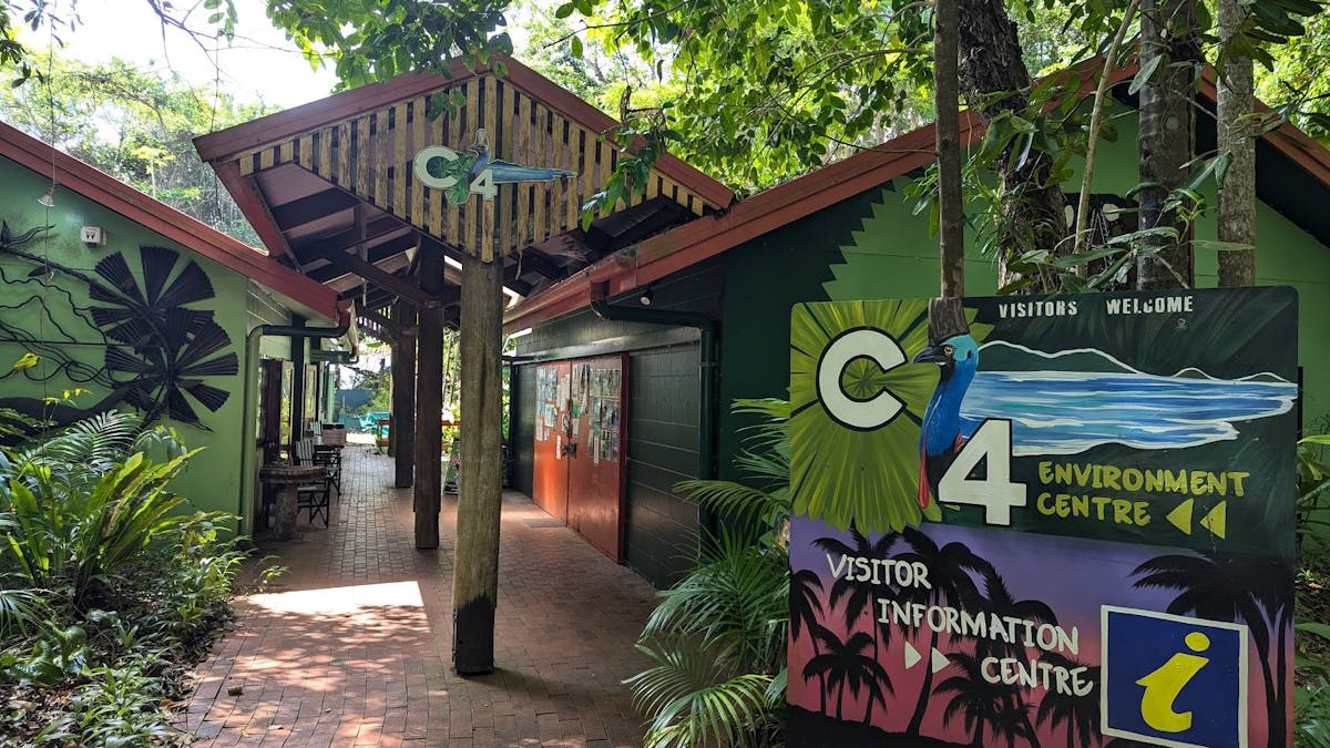 Entrance to the C4 Environment Centre in Mission Beach