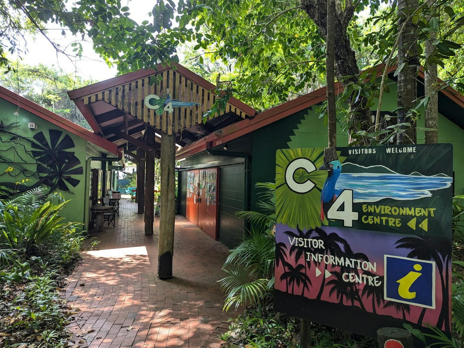 Entrance to the C4 Environment Centre in Mission Beach Entrance to the C4 Environment Centre in Mission Beach