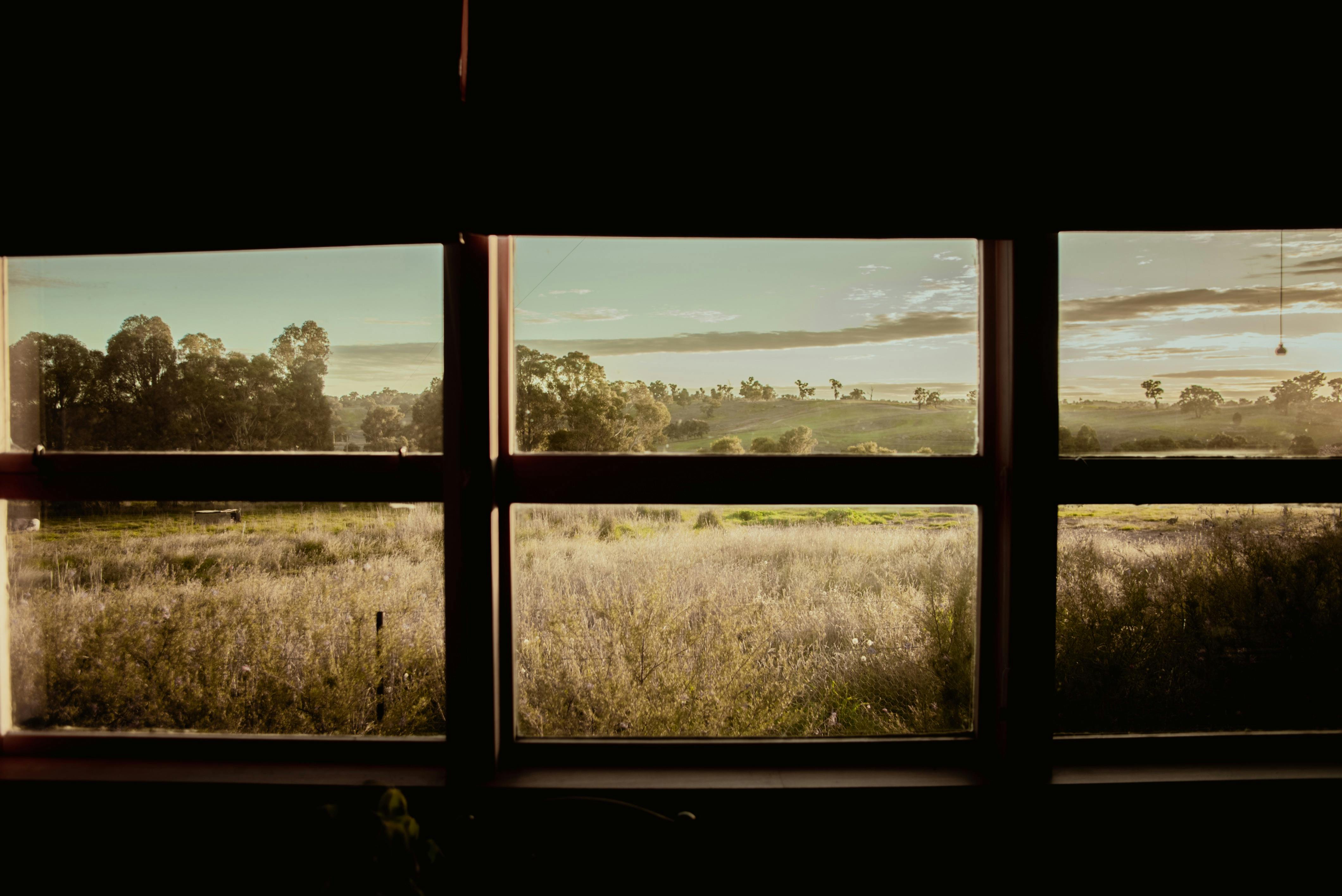 Enjoy the tranquility of the beautiful countryside from the living room