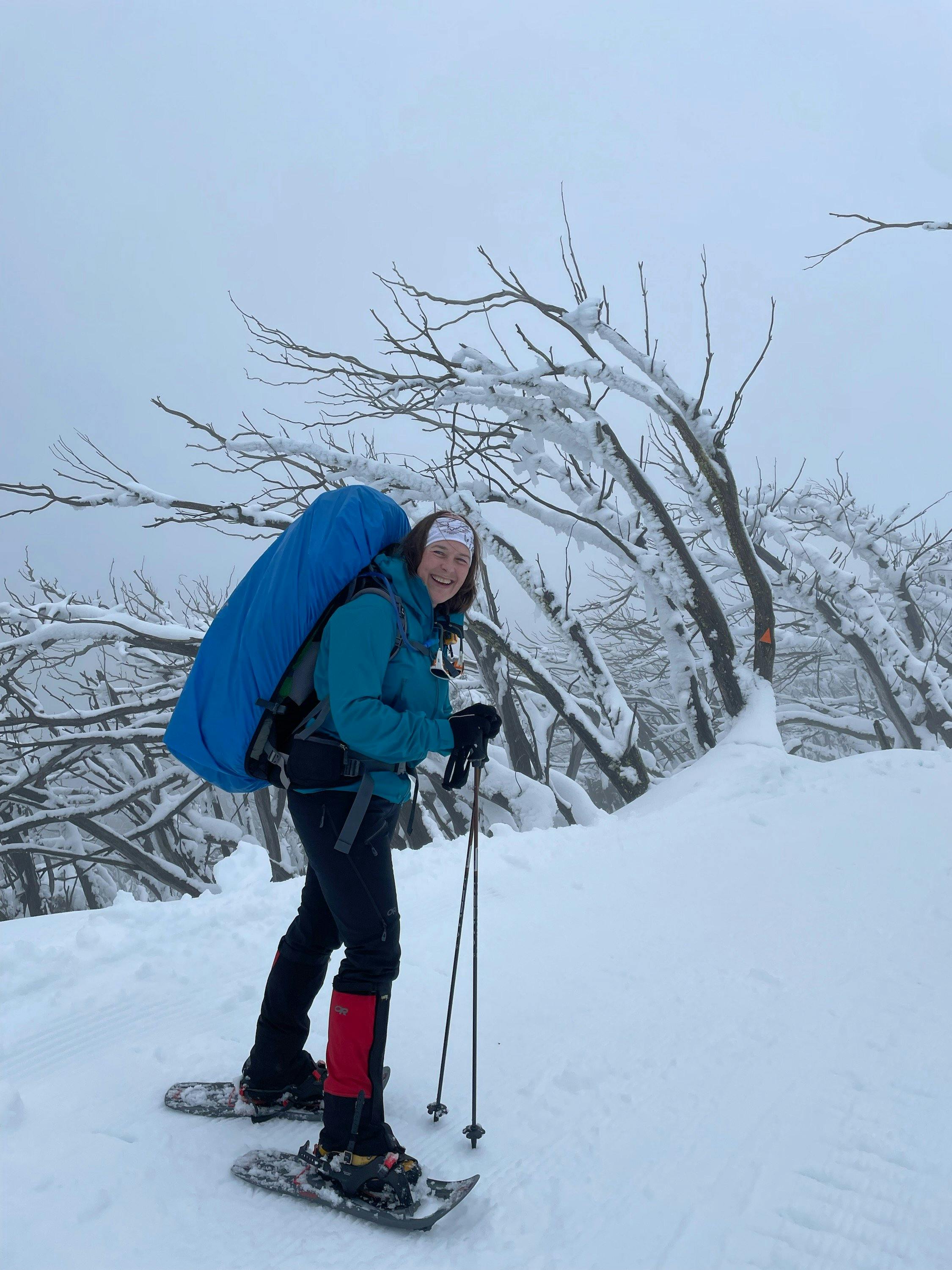 Your guide Romana loving the winter wonderland.
