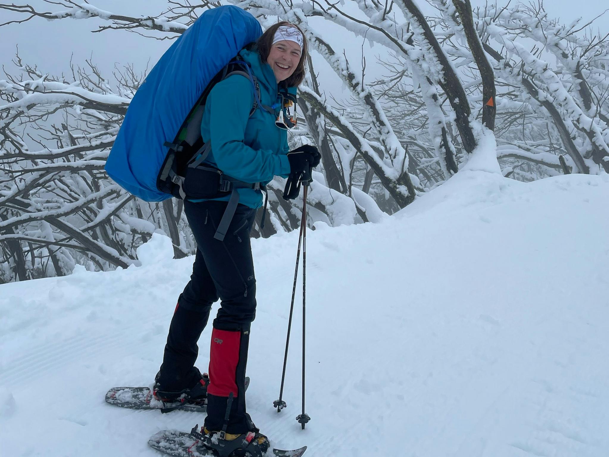 Your guide Romana loving the winter wonderland.