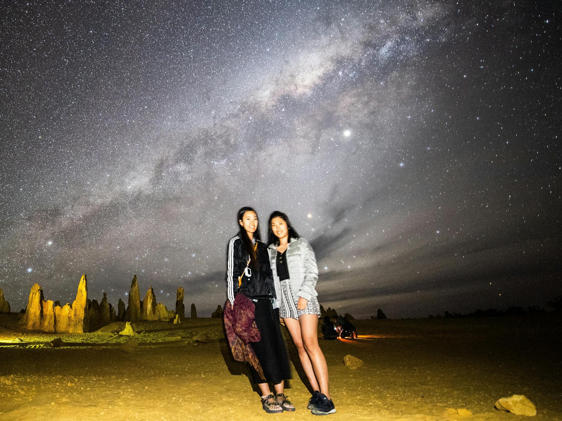 Star Filled Sky over the Pinnacles Desert
