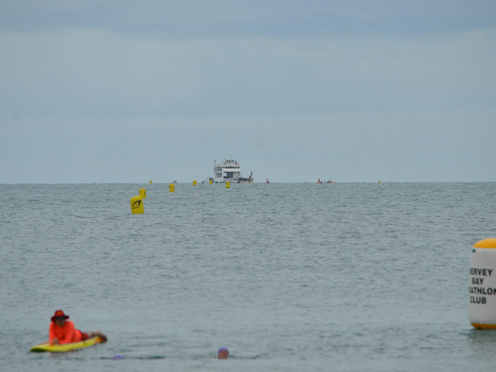 Barge on horizon