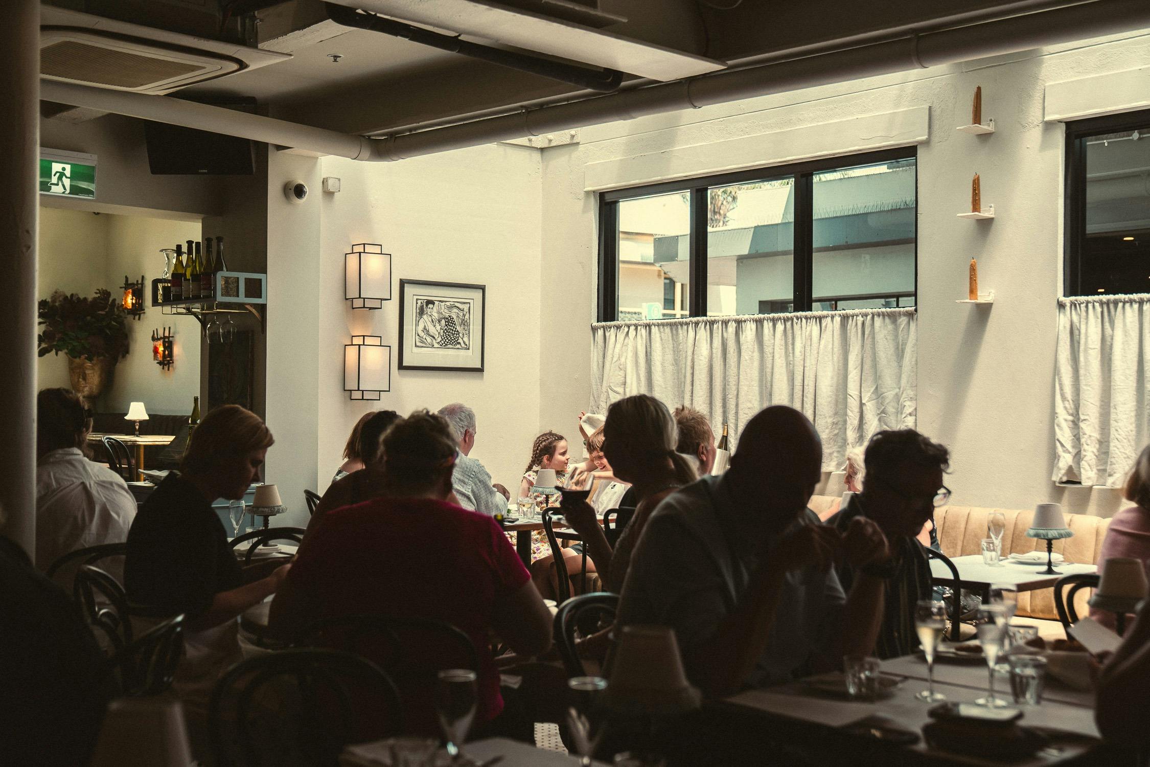 Restaurant with patrons