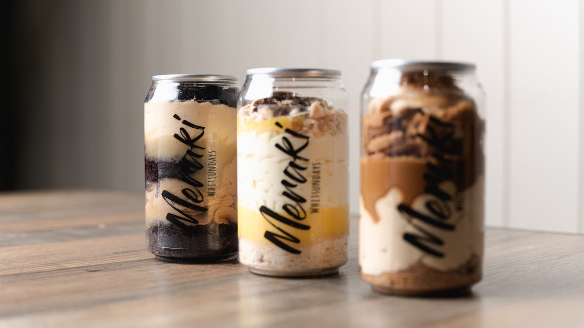 House made cake cans